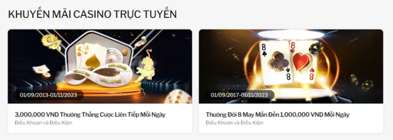 Khuyến mãi casino trực tuyến 188BET