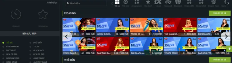 Casino trực tuyến 1XBET