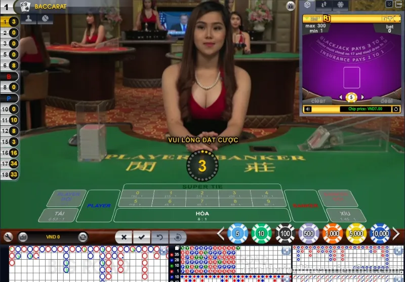 Cổng game baccarat trực tuyến M88