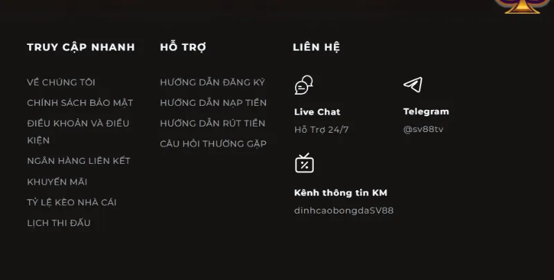 hỗ trợ SV88