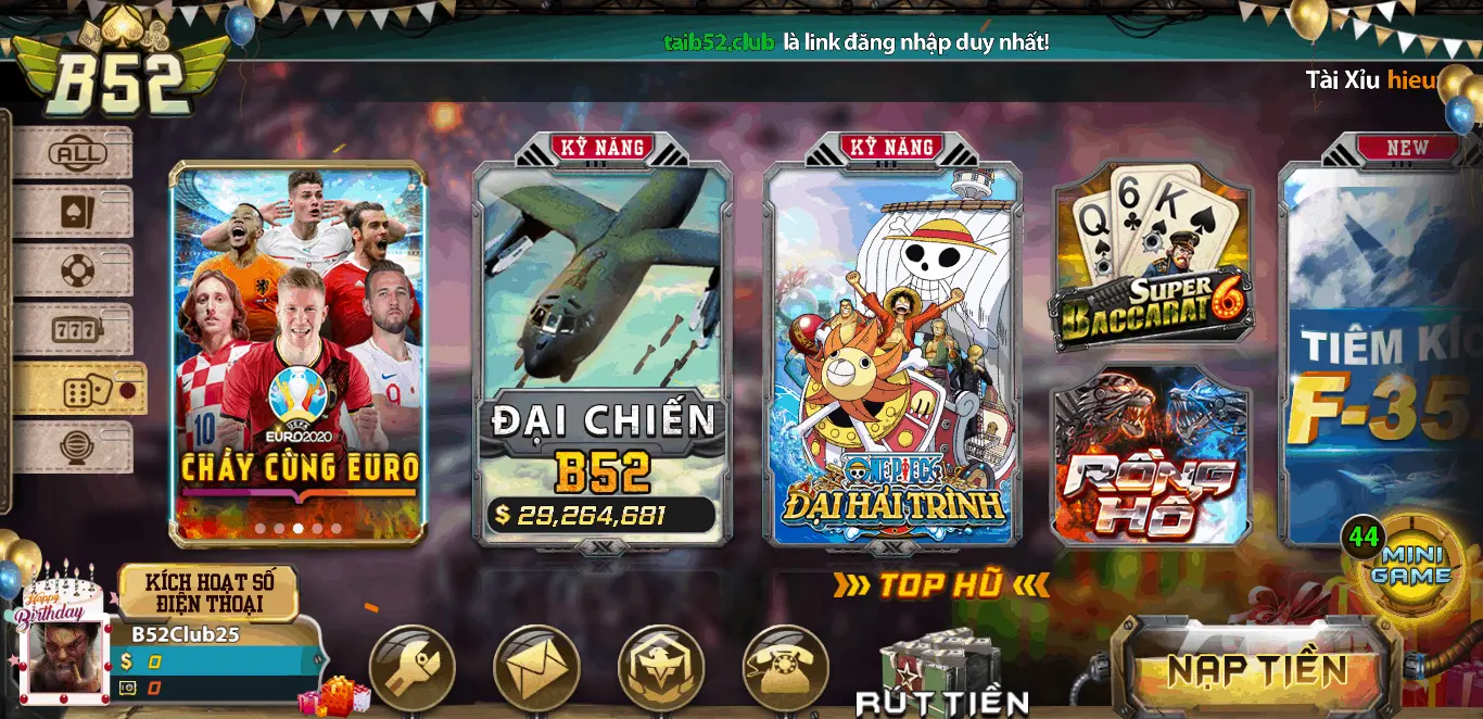 Tải game  B52 Tài Xỉu luôn luôn hoạt động hiệu quả 